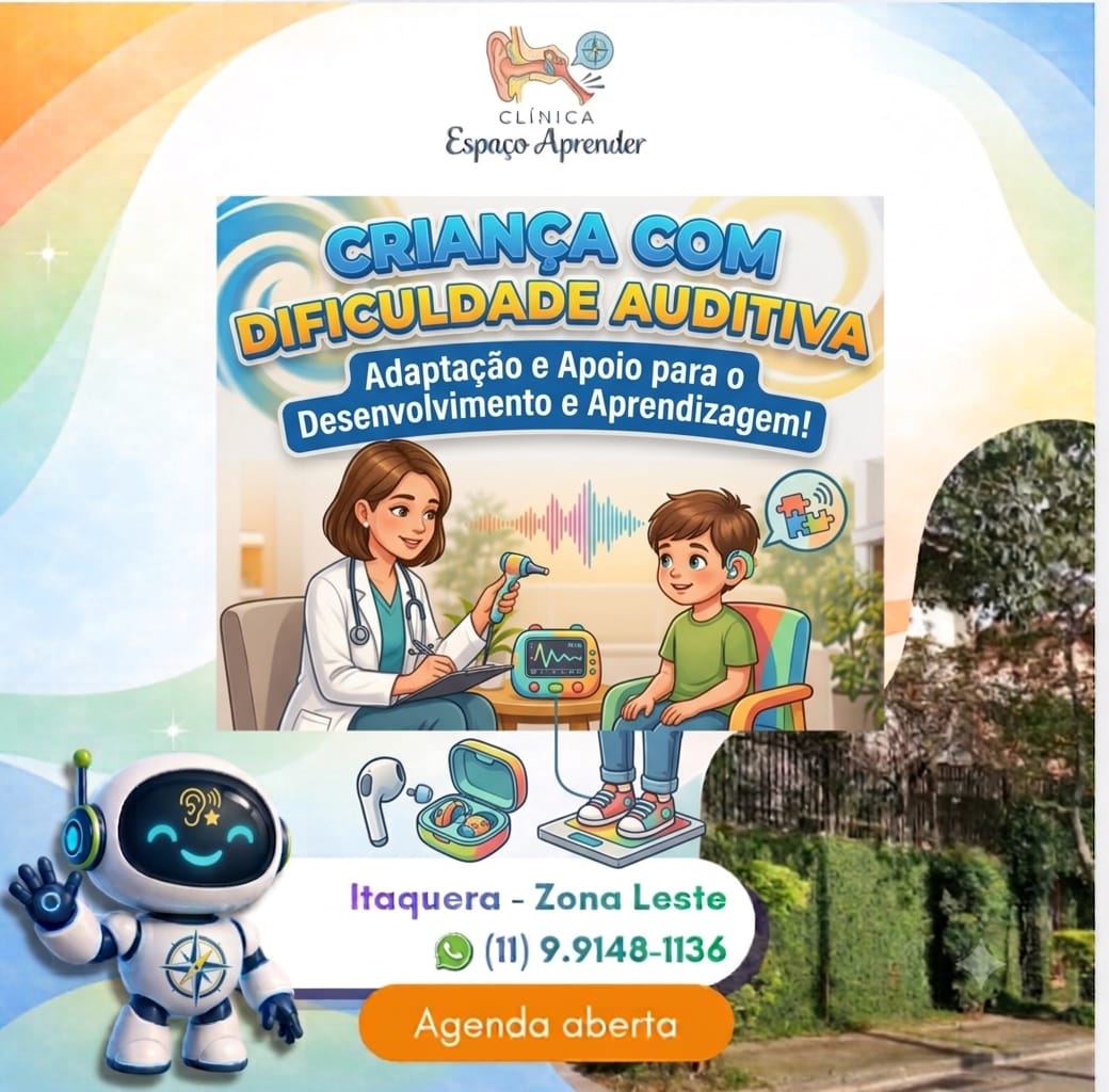 Campanha criança com dificuldade auditiva